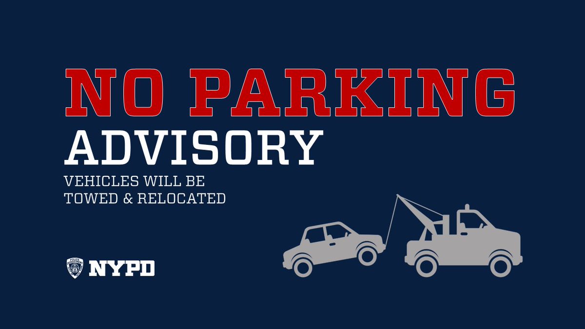 ⚠️ NO PARKING ADVISORY: Starting at 10pm Saturday, April 13th for the Greek Independence Day Parade, the following is a no parking zone: 5th Avenue from East 59th to East 84th Street & multiple adjoining streets along the route — Look for signs, cars will be towed & relocated.