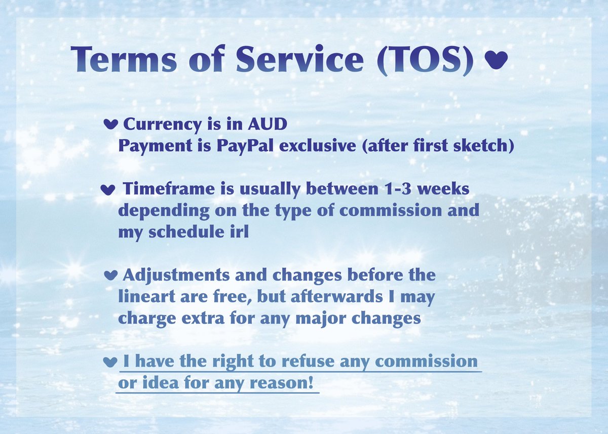 Yunasoftcore's tweet image. Hello everyone! My name is Yuna and I’m opening up my art commissions!

You will find all the information regarding my commissions below, and if you are interested or have any questions, feel free to DM me! ♡

Likes and reposts are greatly appreciated :3