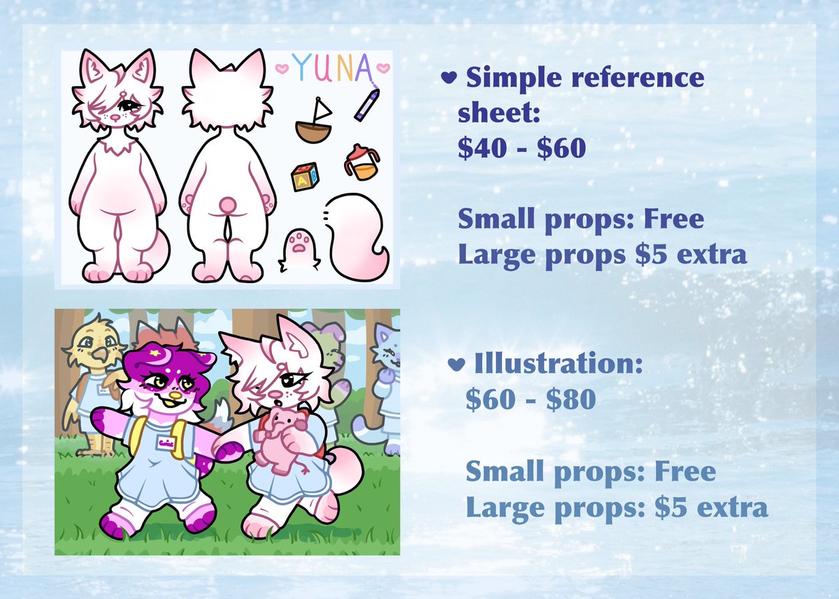 Yunasoftcore's tweet image. Hello everyone! My name is Yuna and I’m opening up my art commissions!

You will find all the information regarding my commissions below, and if you are interested or have any questions, feel free to DM me! ♡

Likes and reposts are greatly appreciated :3