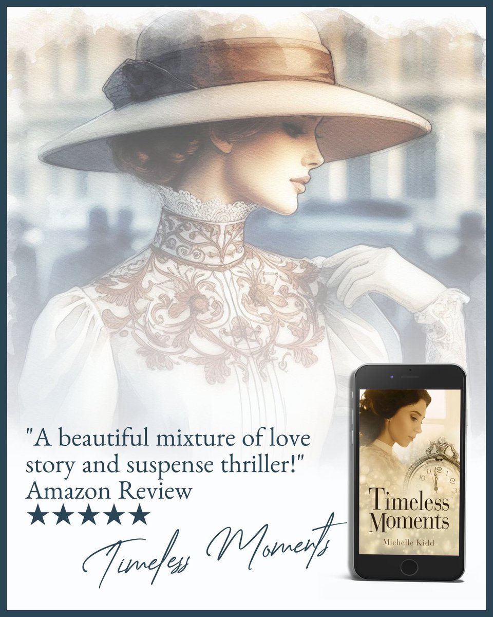 Escape to another time with an Edwardian #suspense. Timeless Moments is available for $1.99. Grab your copy this Sunday. #timetravel #historicalromance
amazon.com/Timeless-Momen…