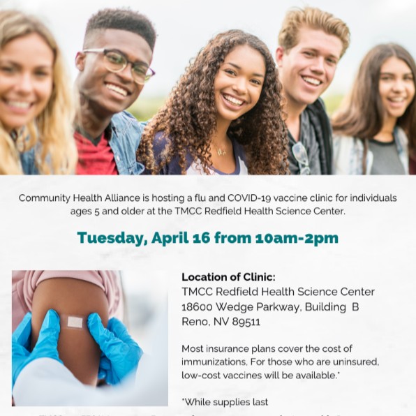 💉 Join us at our flu and COVID-19 vaccine clinic on campus and armor up against the flu and COVID-19 in one shot! 🛡️💪 #CampusEvents #TMCCResources #CampusHealth #StudentLife