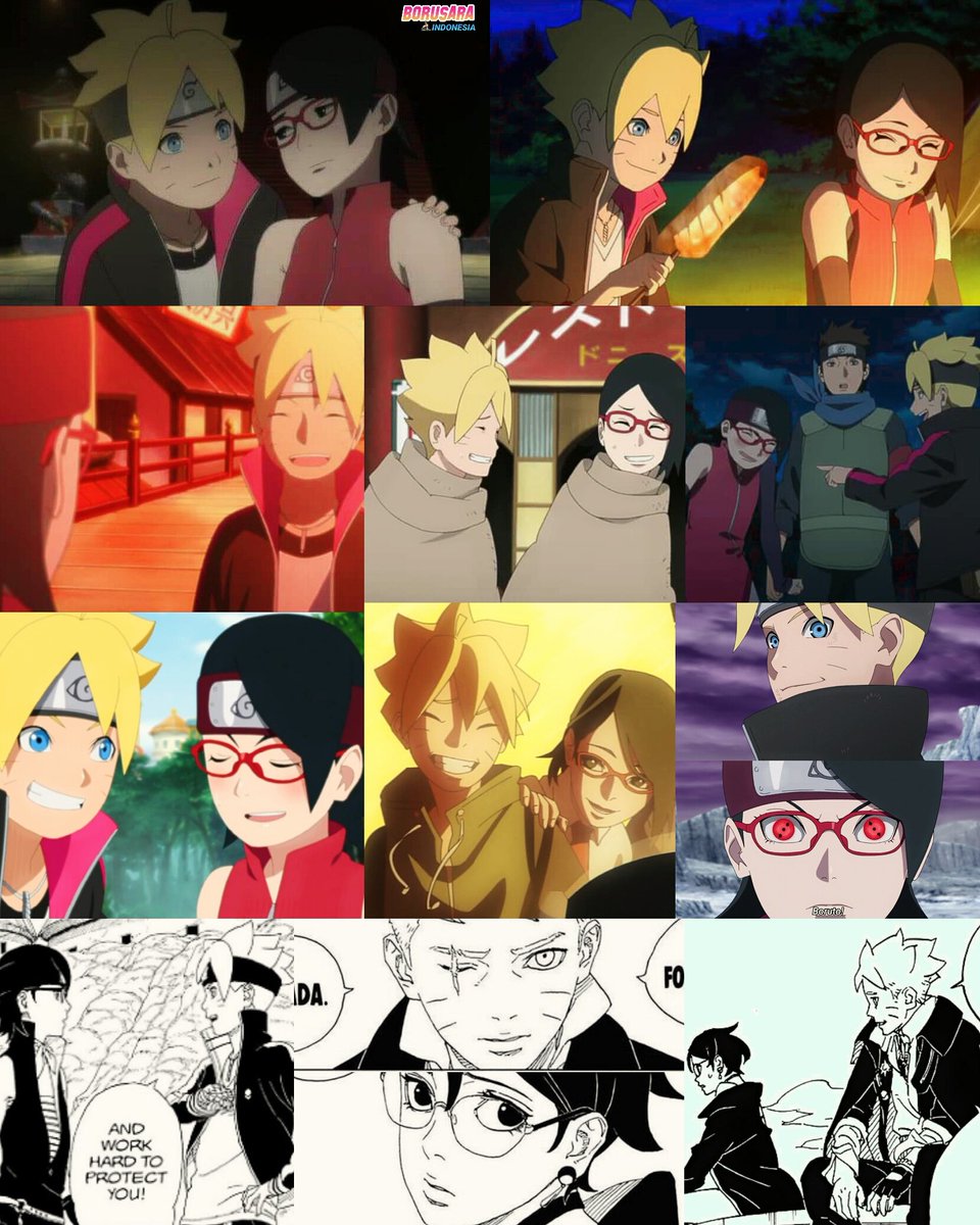 Boruto's smile for Sarada never change! These moments will always be so special 💕