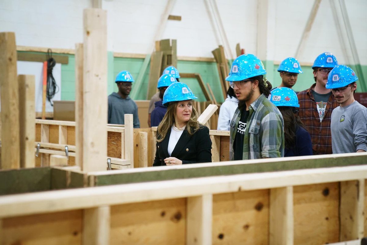 cafreeland's tweet photo. We have a real, tangible plan to help younger Canadians get those first keys of their own. Through Budget 2024, we’re making significant investments to turbocharge the building of new homes and ensure that Canadians can more easily afford their rent or buy a home. https://t.co/hev0EvtLLb