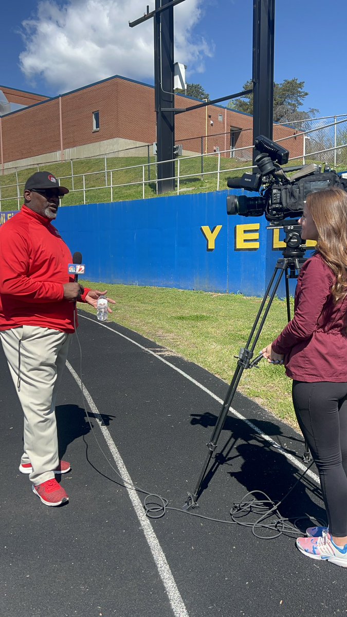 Always kicking off spring game with interviews, if you missed Coach Massey on the air this morning let us know, and tune into later today to see his interview with Chanel Porter @chanelcporter on channel @wxii12sports