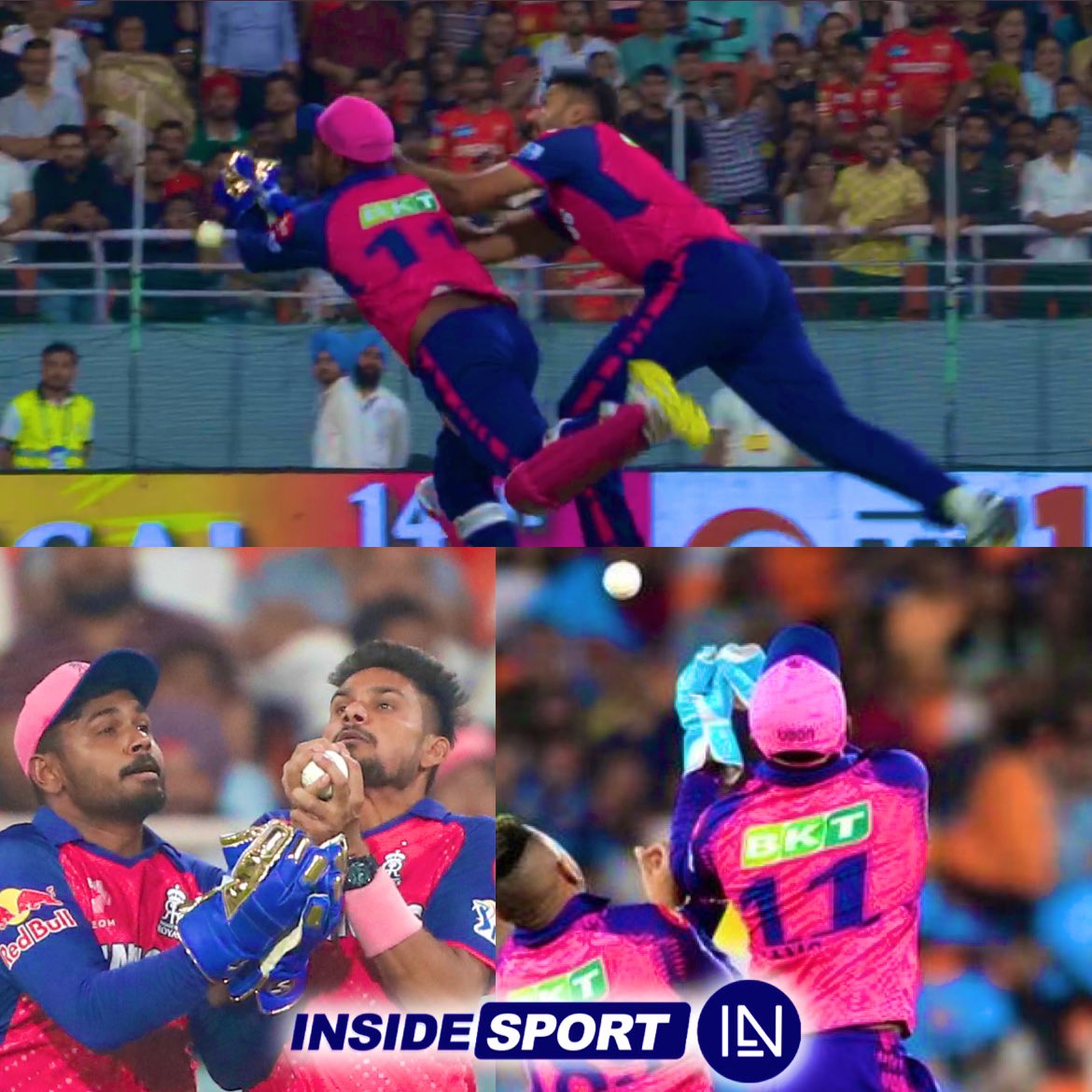 Just let Sanju take the catches 😅

📸: JioCinema

#CricketTwitter #IPL2024