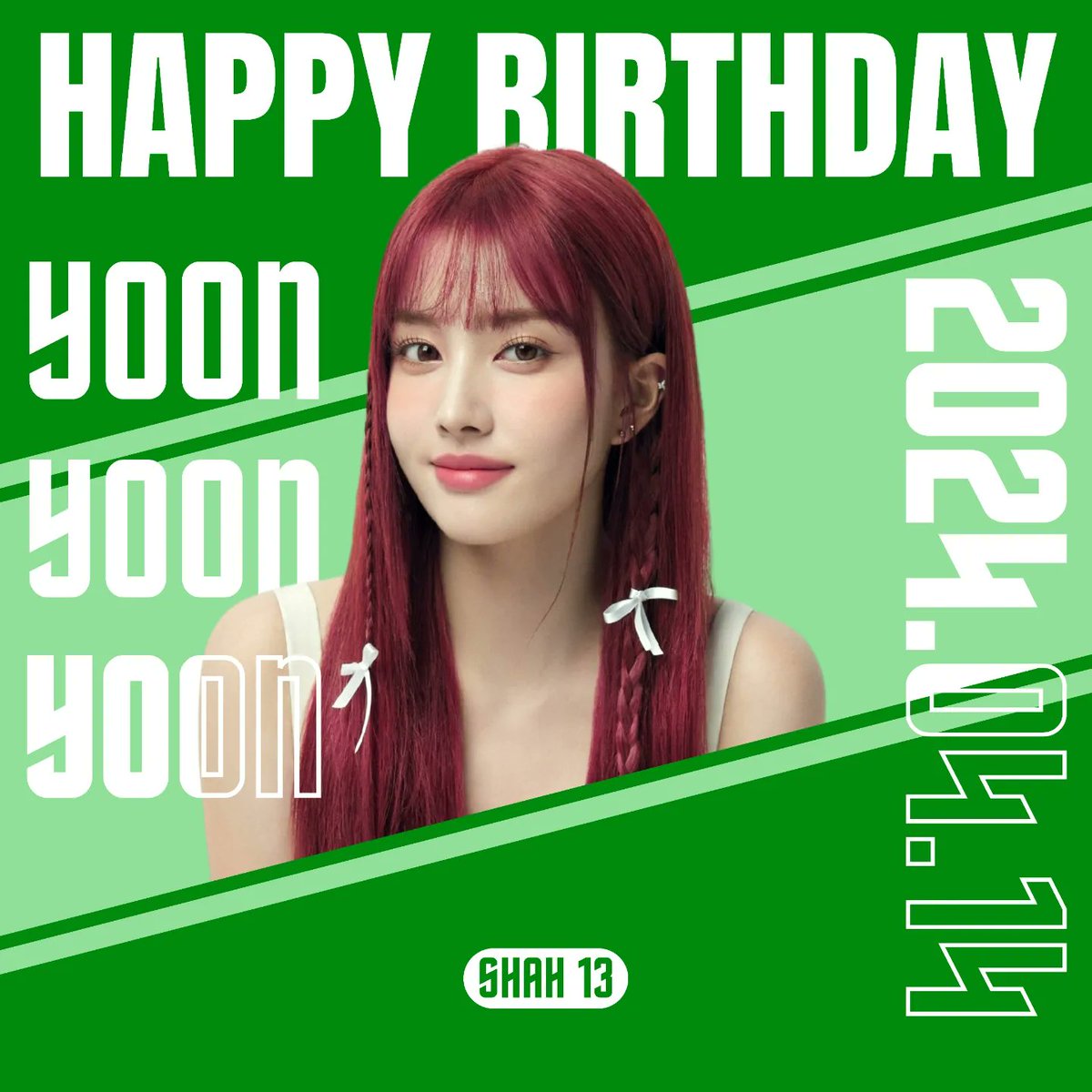 shah_13_'s tweet photo. [🥳] Happy Birthday to...

> Yoon (Shim Ja Yoon) | STAYC 
#HBD_MY_YOONiverse
#HappyYoonDay
#STAYC #Yoon

> Annie (Lee Hyeonna) | January
#HappyAnnieDay 
#January #Annie

> Song Wonhyo | Diawings
#HappyWonhyoDay
#Diawings #Wonhyo

> Lee JinE | Soloist
#HappyJinEDay #JinE https://t.co/tF0PD0B9GO