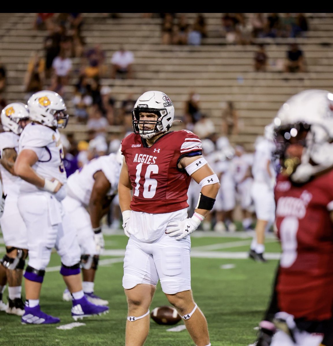 With the recent changes at NMSU, I have decided I will be entering my name into the portal with 2 years of eligibility left as well as a redshirt year. -Team Captain -2 Year Starter -All Conference Awards