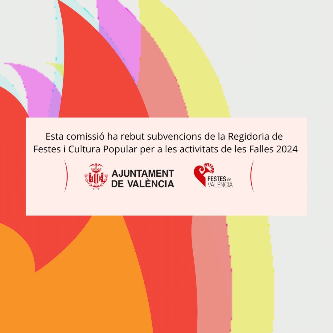 Falla374's tweet image. Esta comissió ha rebut subvencions de l’Ajuntament de València per a les Falles 2024 🔥