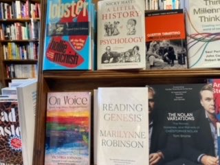 Spotted by a friend out in the wild @ToppingsEly in Ely, a city with a magnificent cathedral which also influenced this book as well as York Minster. As it begins by reflecting on the sound-world of Genesis, thrilled to see it sat alongside Marilynne Robinson’s Reading Genesis.