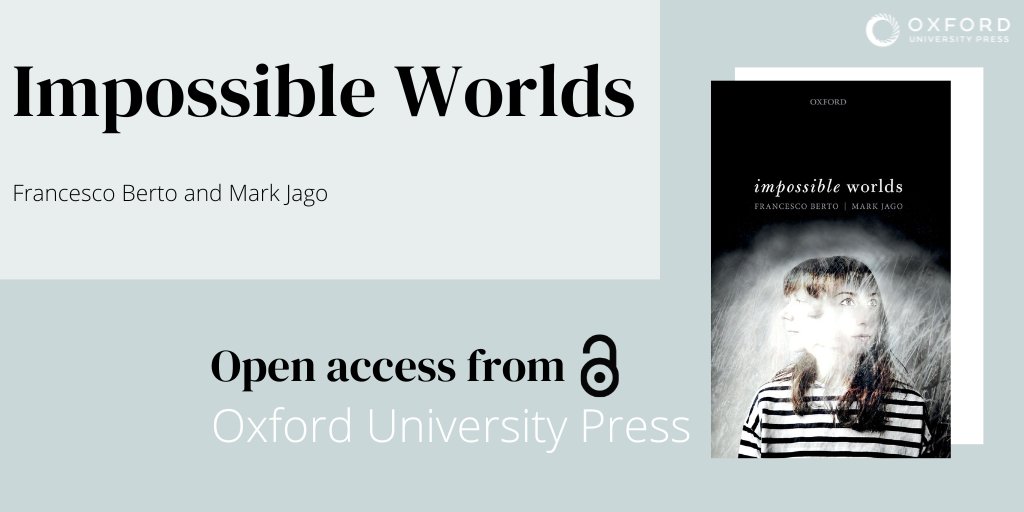 'Impossible Worlds’ by <a href="/Franz_Berto/">Francesco Berto</a> and <a href="/Mark_Jago/">Mark Jago 💙</a>, considers problems in the theory of information, truth in fiction, and reasoning about the impossible. #OpenAccess 

Discover today: oxford.ly/43AdwzI