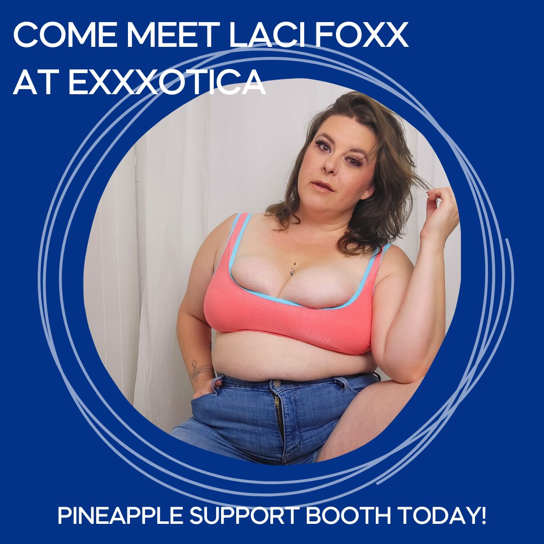 @LaciFoxx will be signing at our booth all afternoon today at @EXXXOTICA, so be sure to pass by!