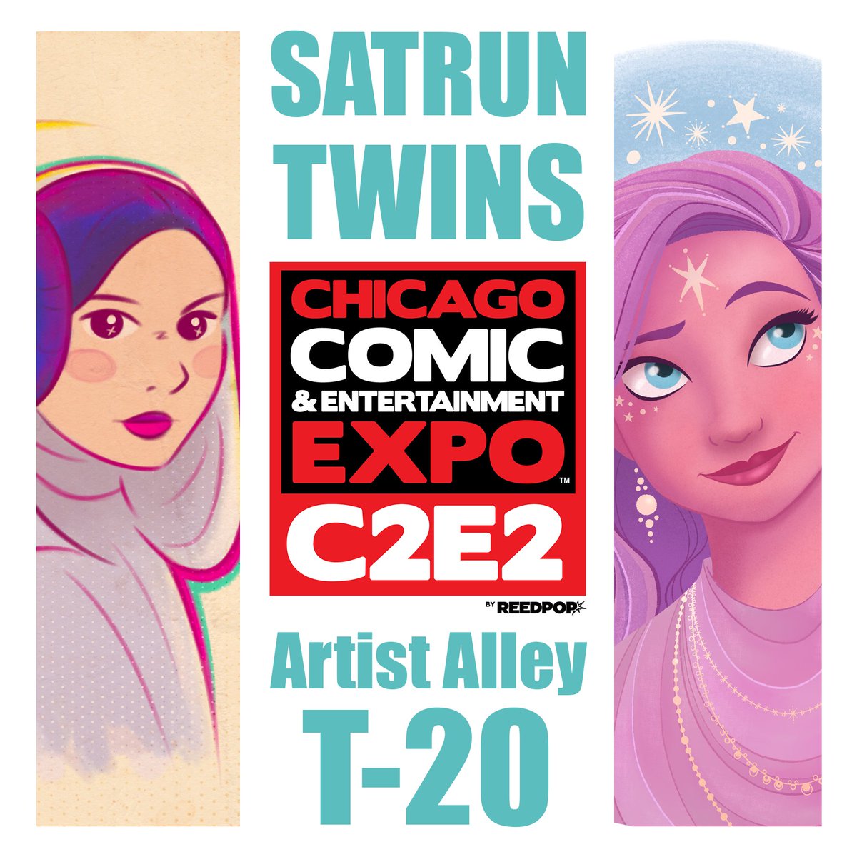 The best weekend of the year is fast approaching! This is Chicago Comic & Entertainment Expo's 15 year anniversary! If you're attending, please stop by and say hi to us in artist alley T-20. April 26-28 at McCormick Place #C2E2 #C2E22024 #artistalley