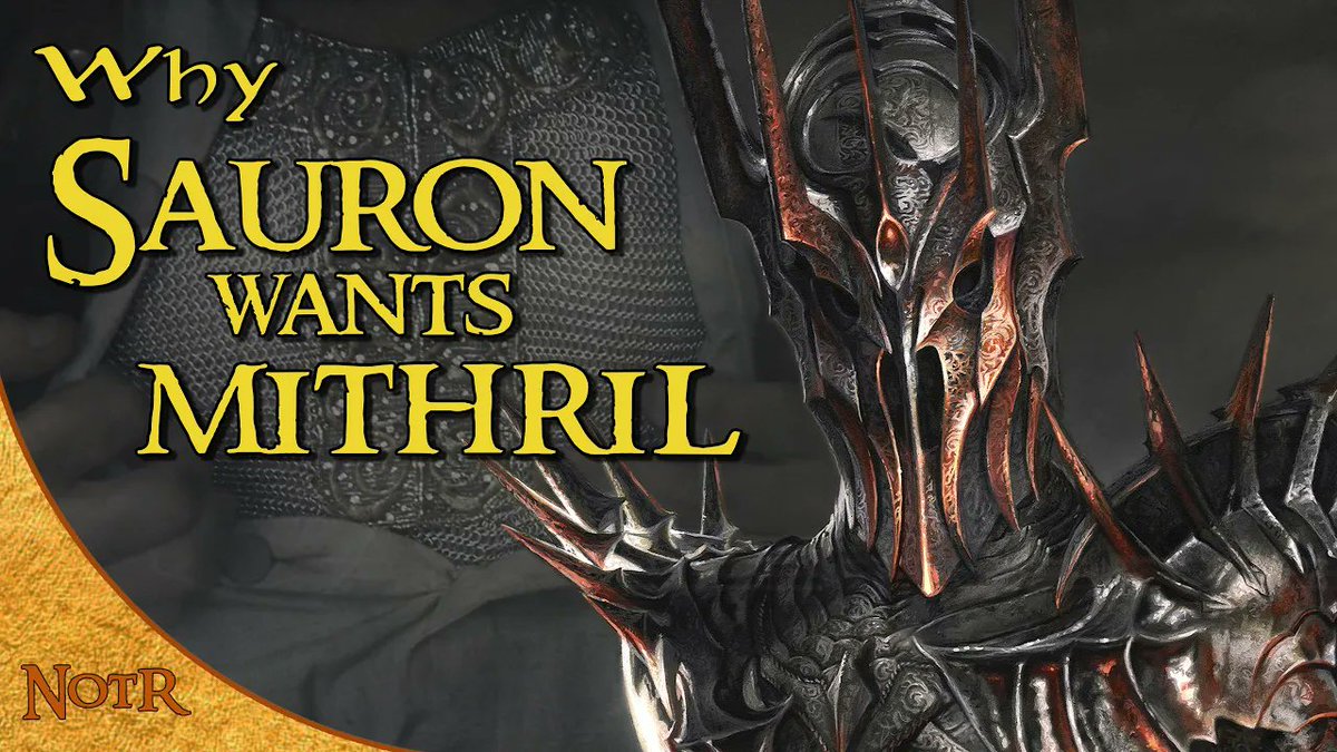 In The Lord of the Rings, we are told Sauron covets mithril and the orcs plunder it for him. What could he want with this precious metal? Today's video puts forth some evidence and theories, but I'd love to hear yours as well! VIDEO>>>youtu.be/u-VEOEKe9X0