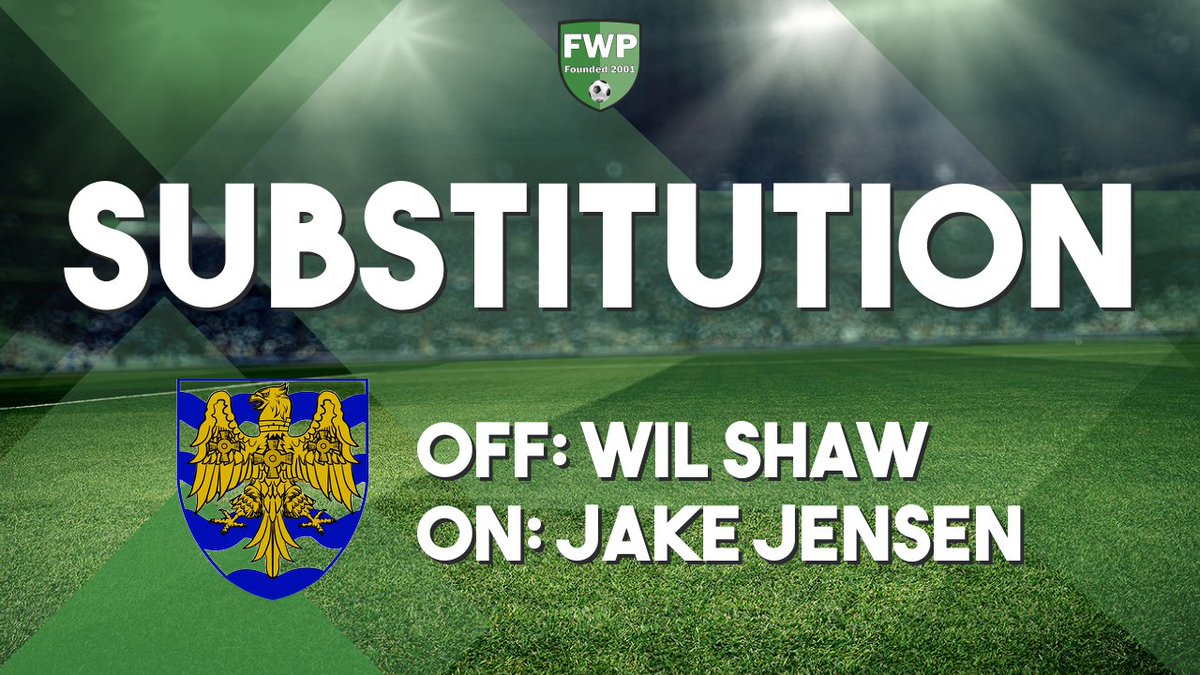 SUB: Jake Jensen replaced Wil Shaw (81') @PitchingIn_ fwp.co/bbJ5ay