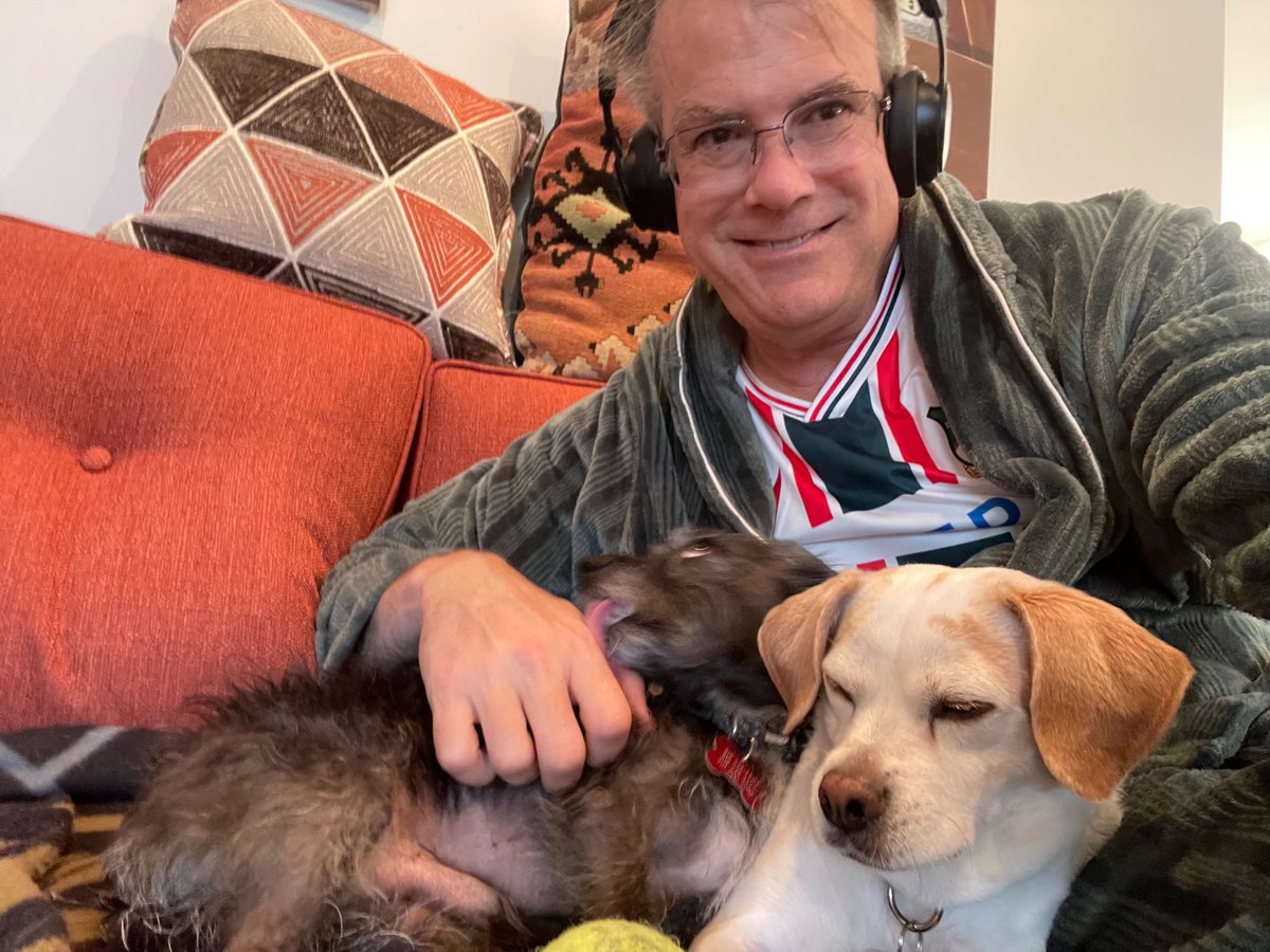 ndc_doug's tweet photo. @Wrexham_AFC The dogs and I are here in California LOVING this dominant Wrexham play for promotion. https://t.co/qbIykvoC0Y
