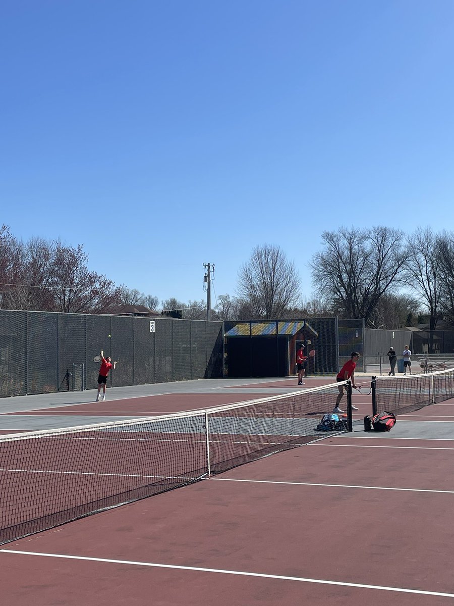 Great day for Tennis! The Bobcats are locked in a tight battle with City High. They will also take on Liberty this afternoon. #wdbobcats