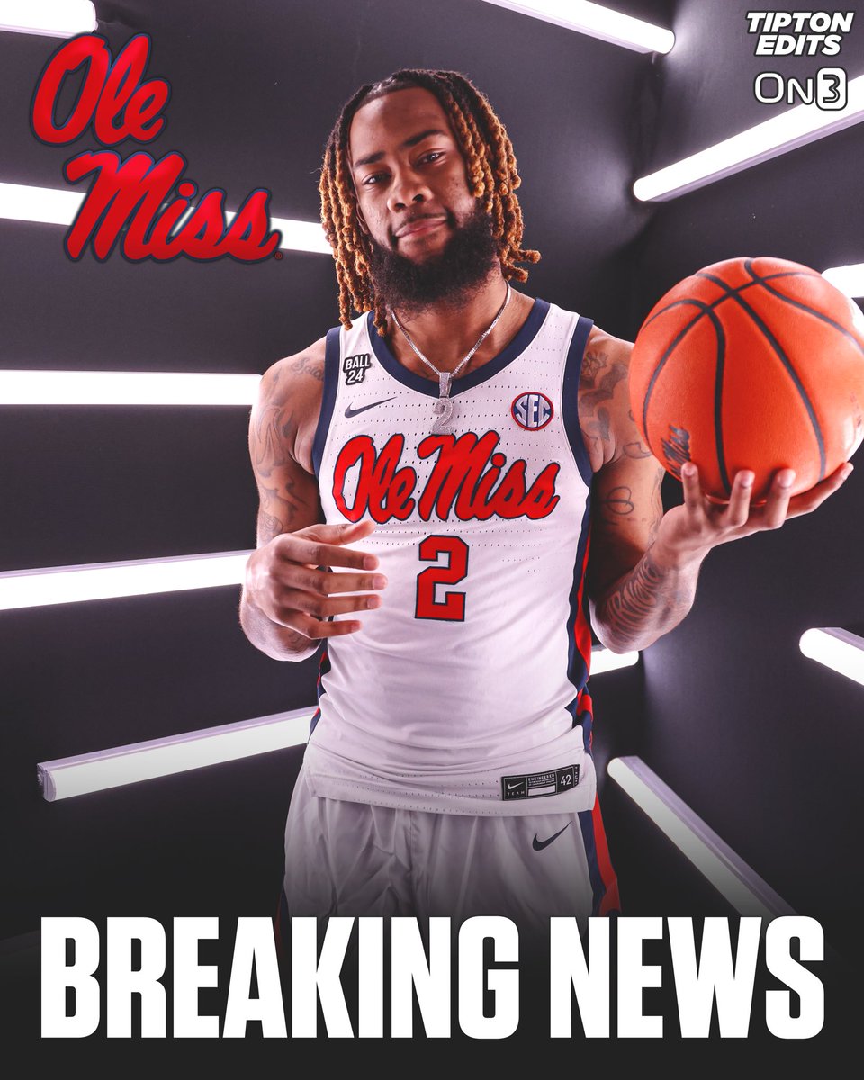BREAKING: UNCG transfer forward Mikeal Brown-Jones has committed to Ole Miss, he tells @On3sports. The 6-8 senior averaged 18.9 PTS and 7.5 REB per game this season. on3.com/college/ole-mi…