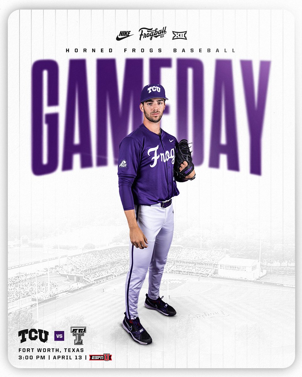 Back in action today at 3! Arrive early to catch the Leap Frogs parachute into Lupton. 🔗 linktr.ee/tcubaseball #FrogballUSA | #GoFrogs