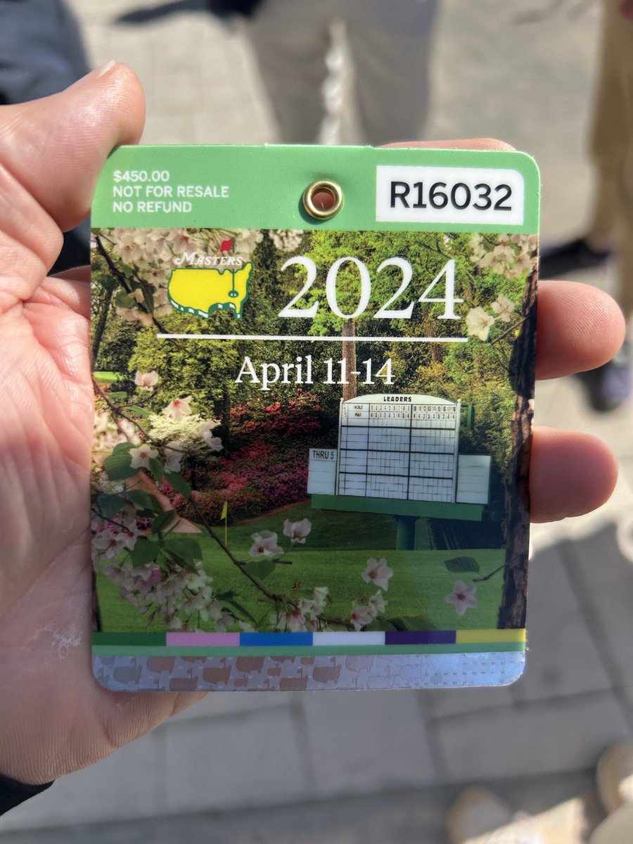 James85340992's tweet photo. Boy did I have an amazing day yesterday! ⁦@TheMasters⁩ was enjoyable! I sat mostly at Amen Corner my favorite spot at Augusta National! I saw all my favorite golfers (including Tiger) and got some swag and a few good cigars! #ATL #BOTL #SOTL #MastersFriday https://t.co/60u83pabnV