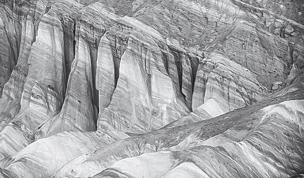 Detail at Zabriskie Point Artistic BW! buff.ly/440z1Kw #zabriskie #deathvalley #nationalpark #blackandwhite #blackandwhitephoto #badlands #artistic #geology #striations #erosion #artforsale #AYearForArt #BuyIntoArt #giftideas @joancarroll