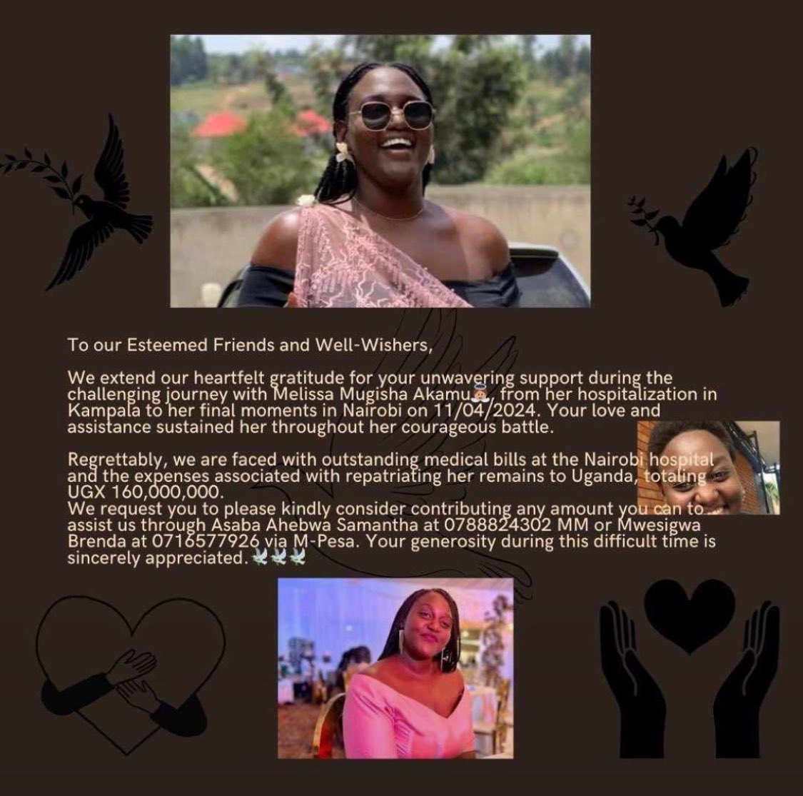 Spare any amount you can to help Melissa’s family!🙏🏾💔🕊️