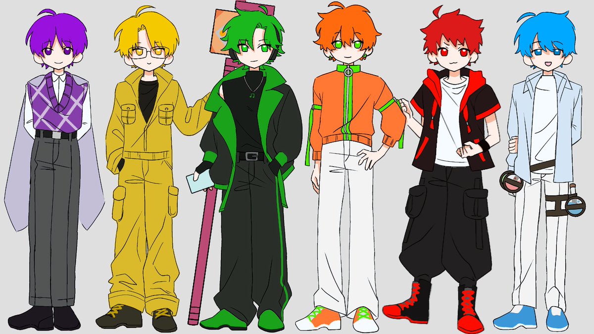 💜💛💚🧡❤️💙
 #alanbecker

⚠️擬人化