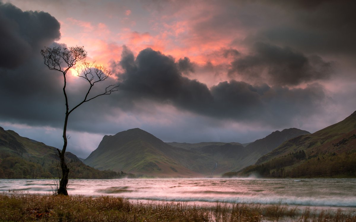 Buttermere Lake sunrise in the Lake District. England. NMP.