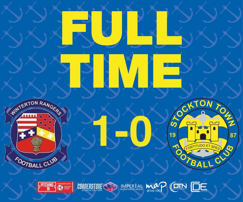 FULL-TIME: Winterton Rangers 1-0 Stockton Town Defeat in Lincolnshire. #UTA⚓️ #WINvsSTO