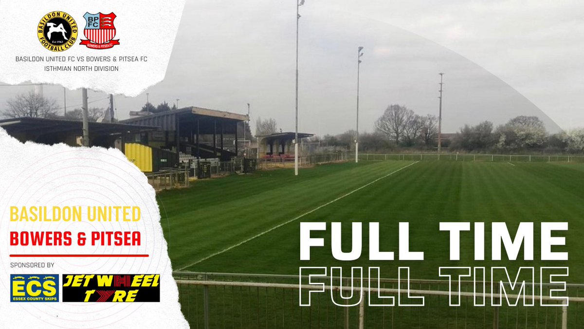 FULL-TIME: Basildon United 1-2 Bowers & Pitsea #IsthmianLeague fwp.co/axqH9j