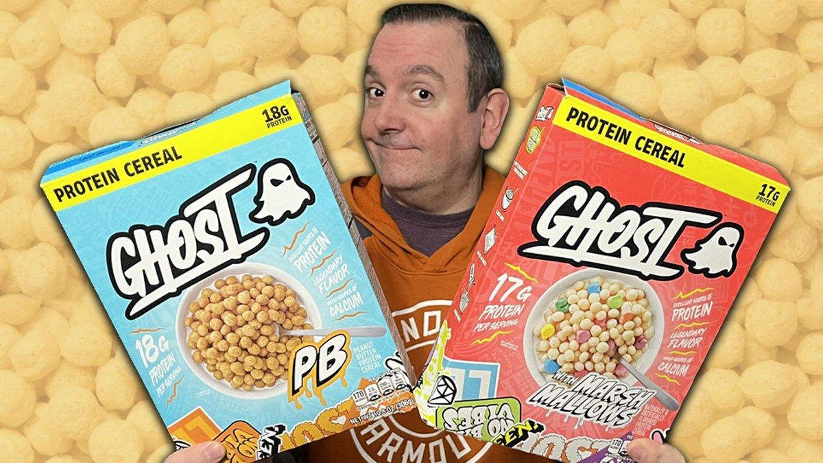 CaffeineMan1's tweet photo. Ghost has released a Protein Cereal! Does it have caffeine it in? No...but thats not going to stop me from trying it! Check out the review to get my thoughts on it! #Ghost #GhostProtein #GhostCereal 
https://t.co/uvkQYG1M3V https://t.co/Nfj6OxJ4JF