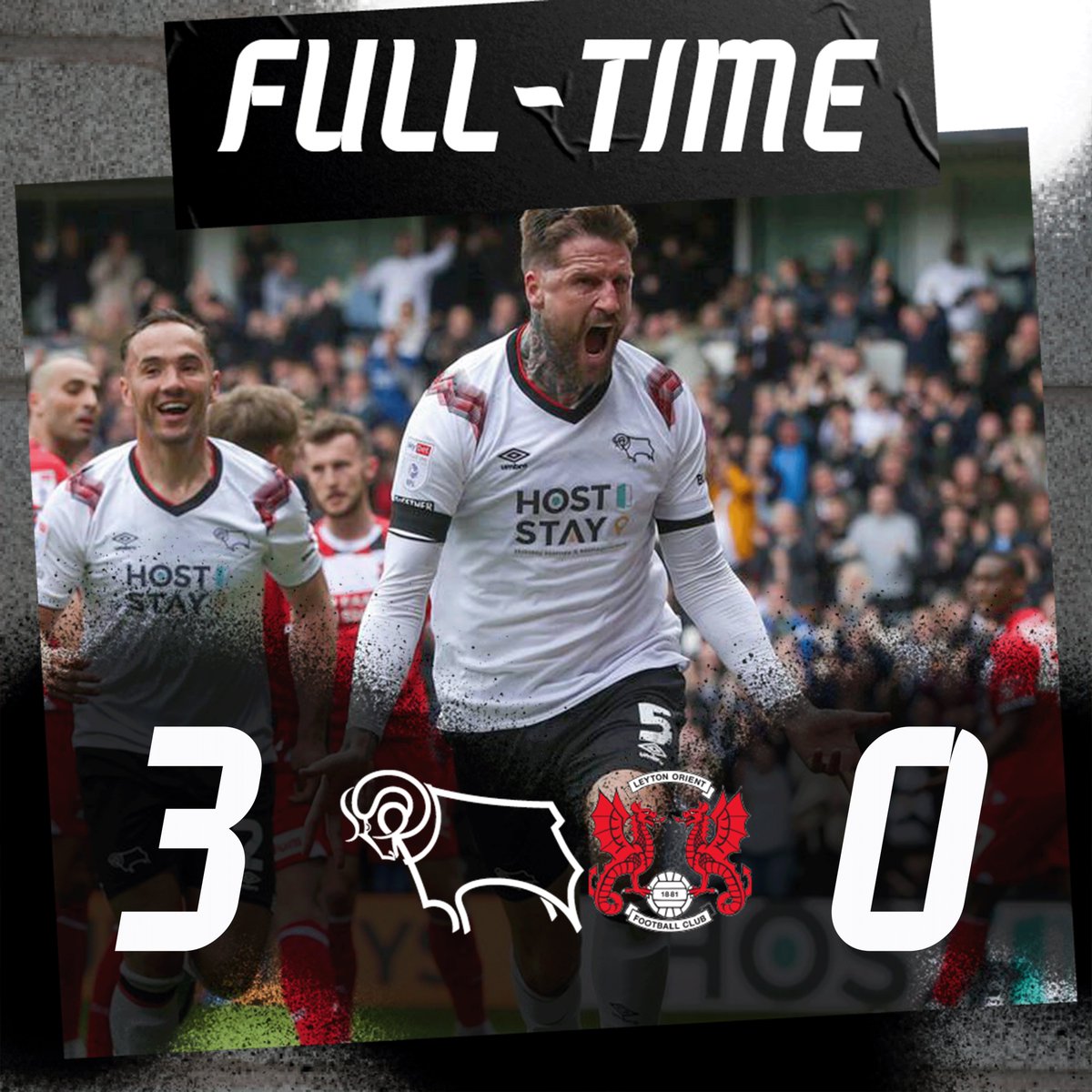 Convincing winners in our penultimate game at Pride Park! ✊ #DCFC #dcfcfans