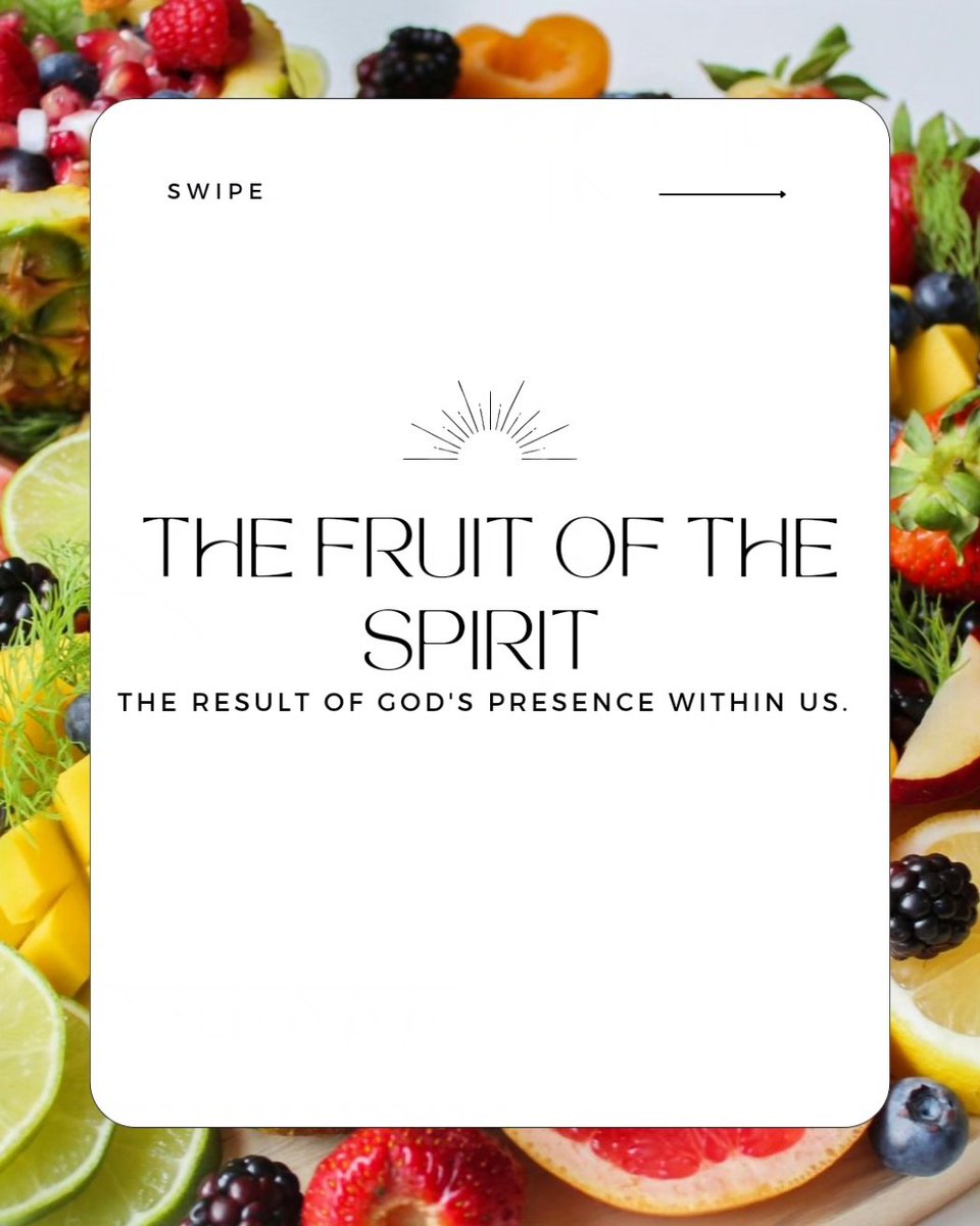 A journey through the Fruit of the Spirit.
Let's explore how these virtues reflect God's character in us. 
#FruitOfTheSpirit