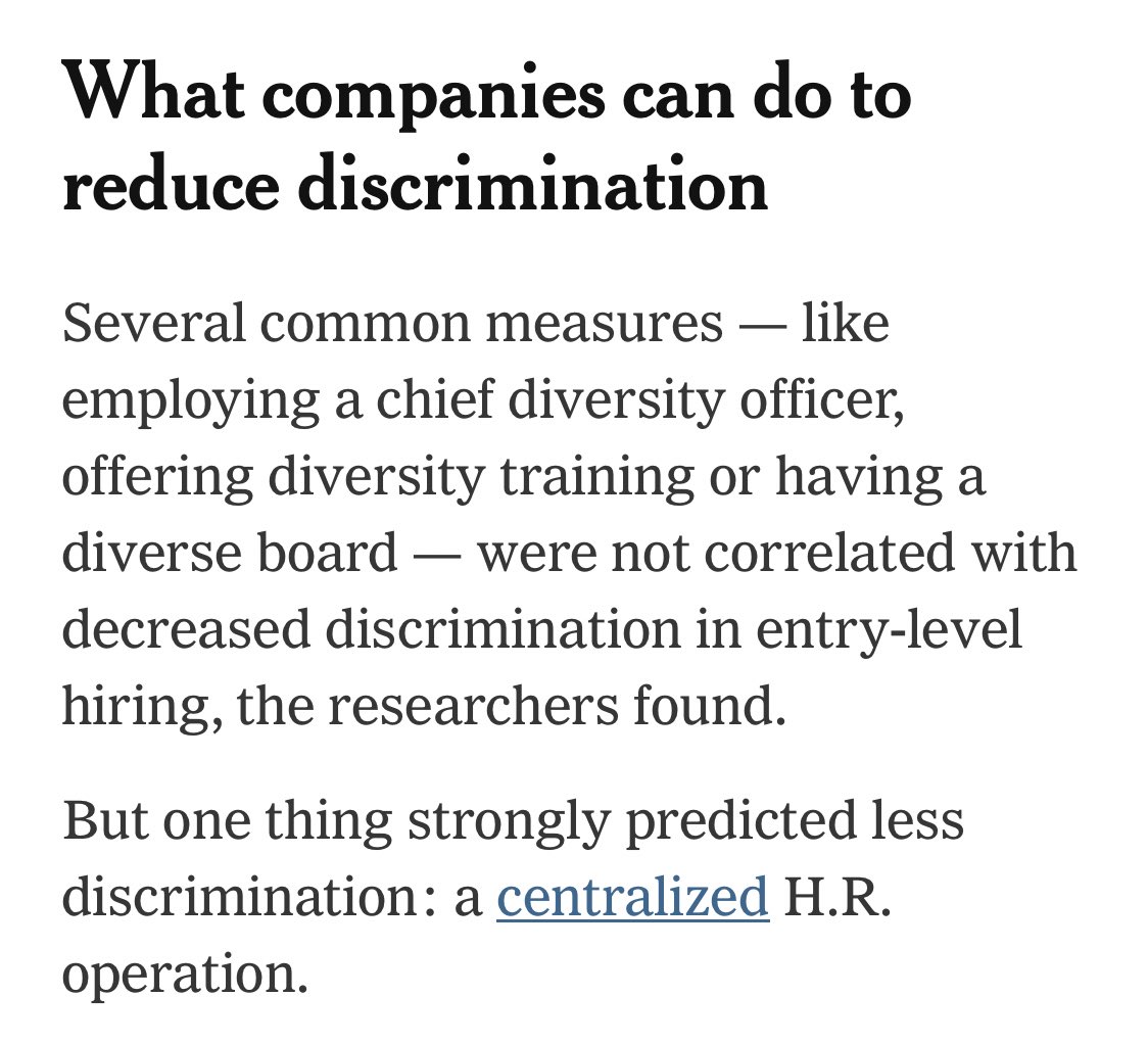 “On average, they found, employers contacted the presumed white applicants 9.5 percent more often than the presumed Black applicants.” nytimes.com/2024/04/08/ups…