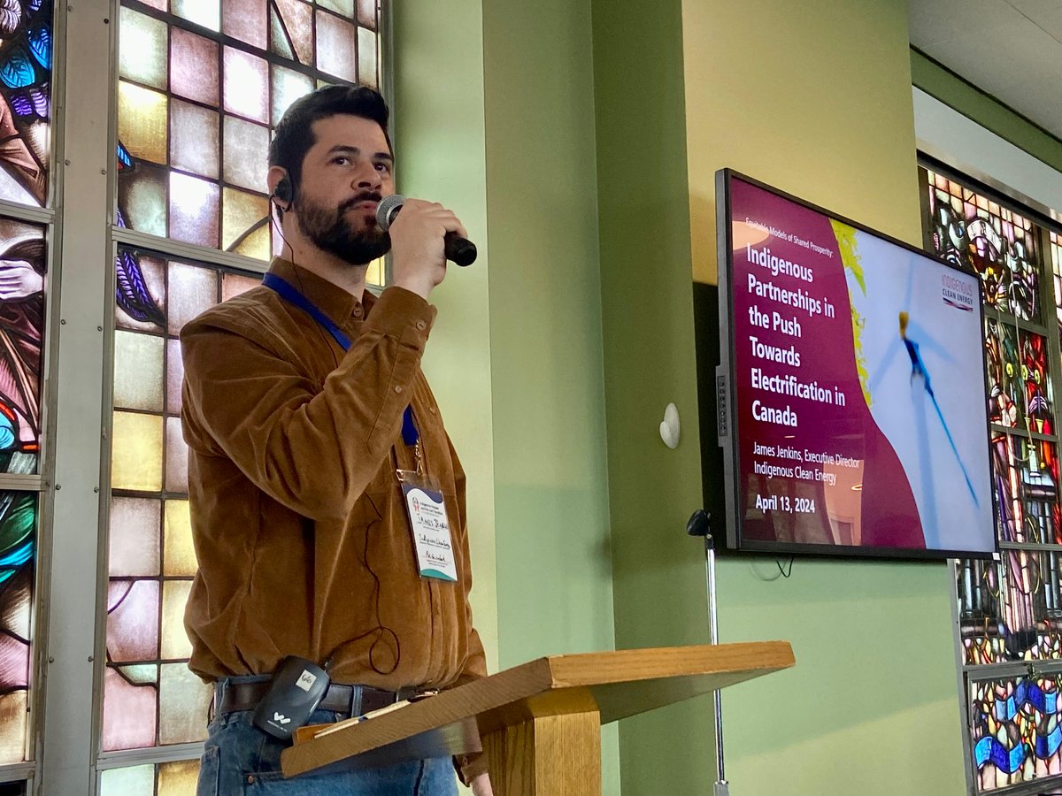 🇨🇦James Jenkins, from Indigenous Clean Energy, said that 1/5 of clean energy projects now have indigenous participation: Solar, wind, hydro, biomass, energy storage, house efficiency, and advanced clean technologies. He predicts that minerals will see indigenous partnerships