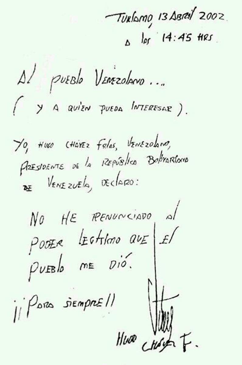 Este día de la Dignidad, lo recordamos siempre con Chávez “El pueblo llegó a Miraflores para no irse..” Es nuestro pueblo, es el verdadero Héroe de los últimos tiempo; eso es revolución. #Todo11TieneSu13 #13Abril