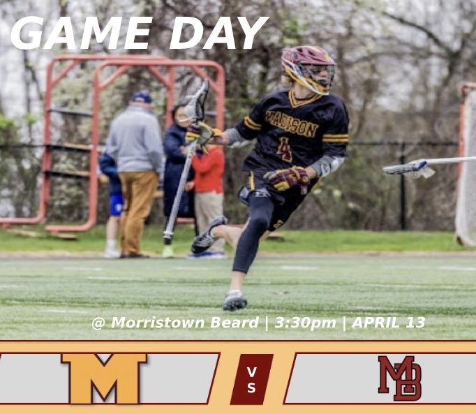 MHS Boys Lax travel to Morristown Beard today! Varsity game at 3:30pm. Go Dodgers! #letsgetitdone #greatdaytobeadodger ⁦@DodgerAthletics⁩ ⁦@MikeKinneyHS⁩ ⁦@dailyrecordspts⁩