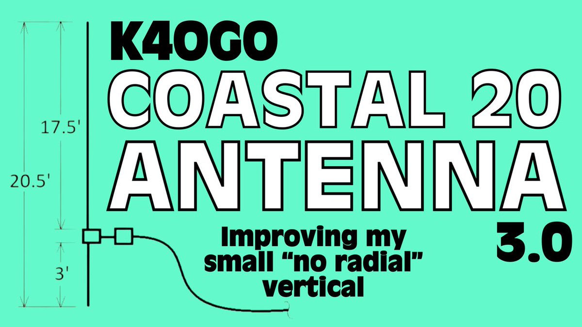 K4OGO Coastal 20 Antenna - Tweaking and Improving youtu.be/7qkOzQTQZWQ?si… via @YouTube #hamradio #hamradioantenna #portablehamradio