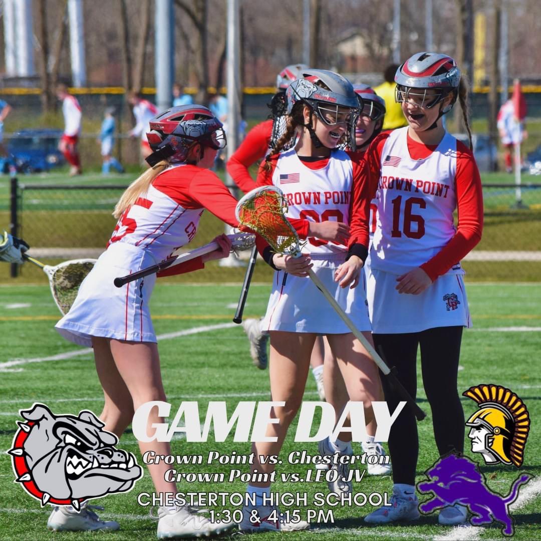 It’s GAME DAY!!! Girls travel to Chesterton for a doubleheader. GO BULLDOGS!!! 🥍🐾