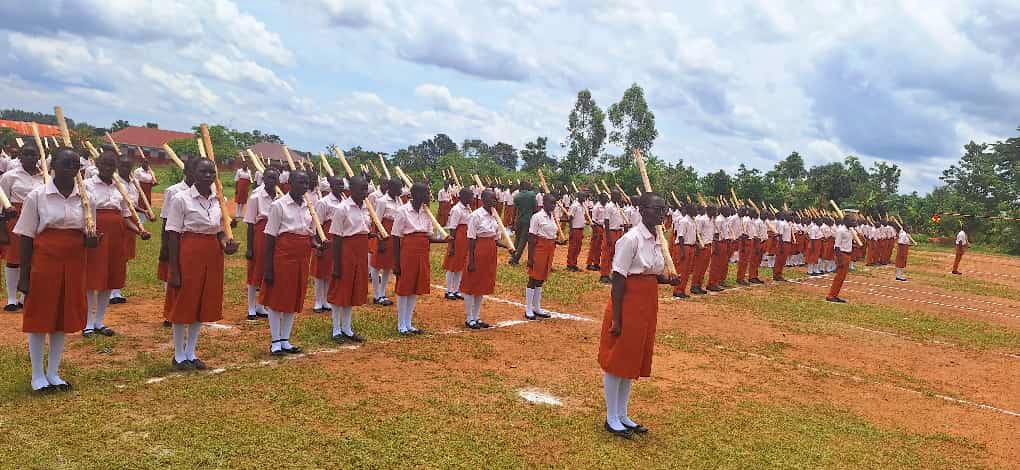 Today I officiated at the pass-out of 310 students  of St. Gracious SS who have gone through a rigorous one week patriotism course.