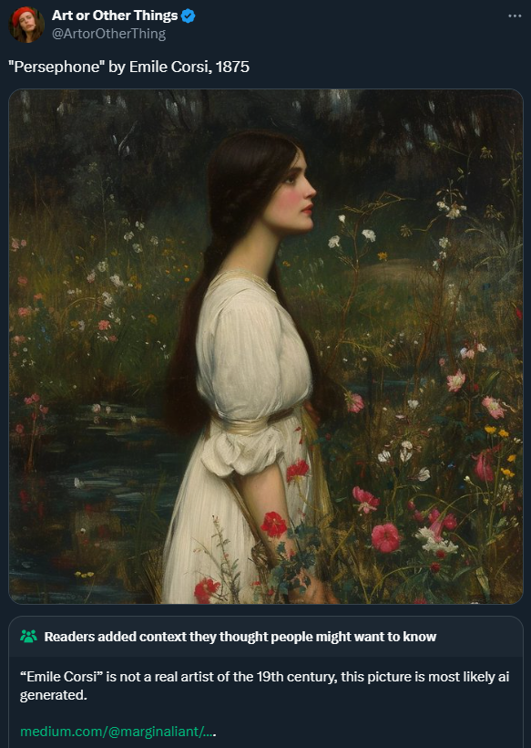 ai_shame's tweet photo. So now we make up artist names? https://t.co/lw97AMLXgF