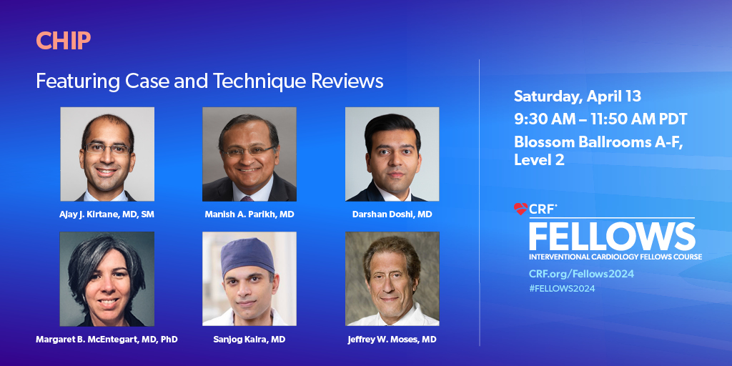 🎓 Learn from the experts at #Fellows2024! 🌟 Join us for a special #CHIP session starting at 9:30 AM. Don't miss out on this valuable opportunity to enhance your skills &amp; knowledge!

<a href="/KateKearney4/">Kate Kearney</a> <a href="/SanjogKalra/">Sanjog Kalra</a> <a href="/DrBillLombardi/">Dr. Bill Lombardi</a> <a href="/mbmcentegart/">Margaret McEntegart</a> <a href="/JWMoses/">Dr. Jeffrey W. Moses</a> <a href="/atunuguntla1/">Anuradha Tunuguntla MD FACC FSCAI</a> <a href="/DrDarshanDoshi/">Darshan Doshi, MD, MS</a>