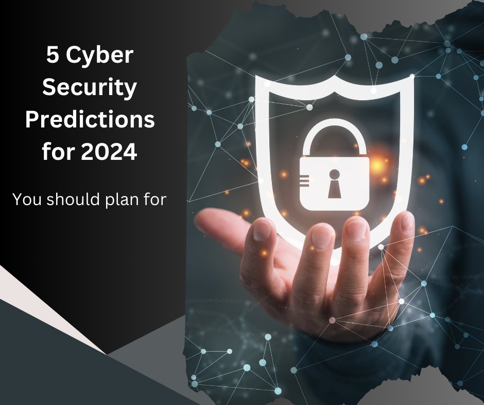 Wondering what the future holds for cybersecurity in 2024? Our latest article unveils 5 predictions you should plan for. Stay ahead of the curve and fortify your digital defenses. Read more… ow.ly/bVwG50RbNcq #CybersecurityPredictions #TechTrends #DigitalResilience