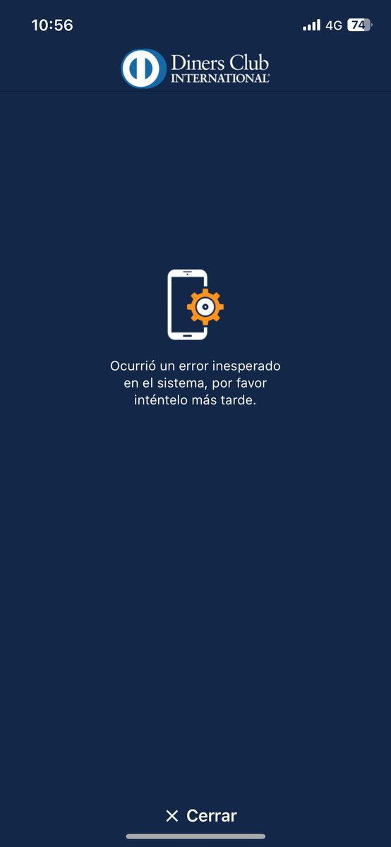 esteban29479342's tweet photo. @DinersClubEC la App de Diners Club ya va dos días dañado . Alguna información de cuando se arregla ?? https://t.co/f4yeWAIiBT
