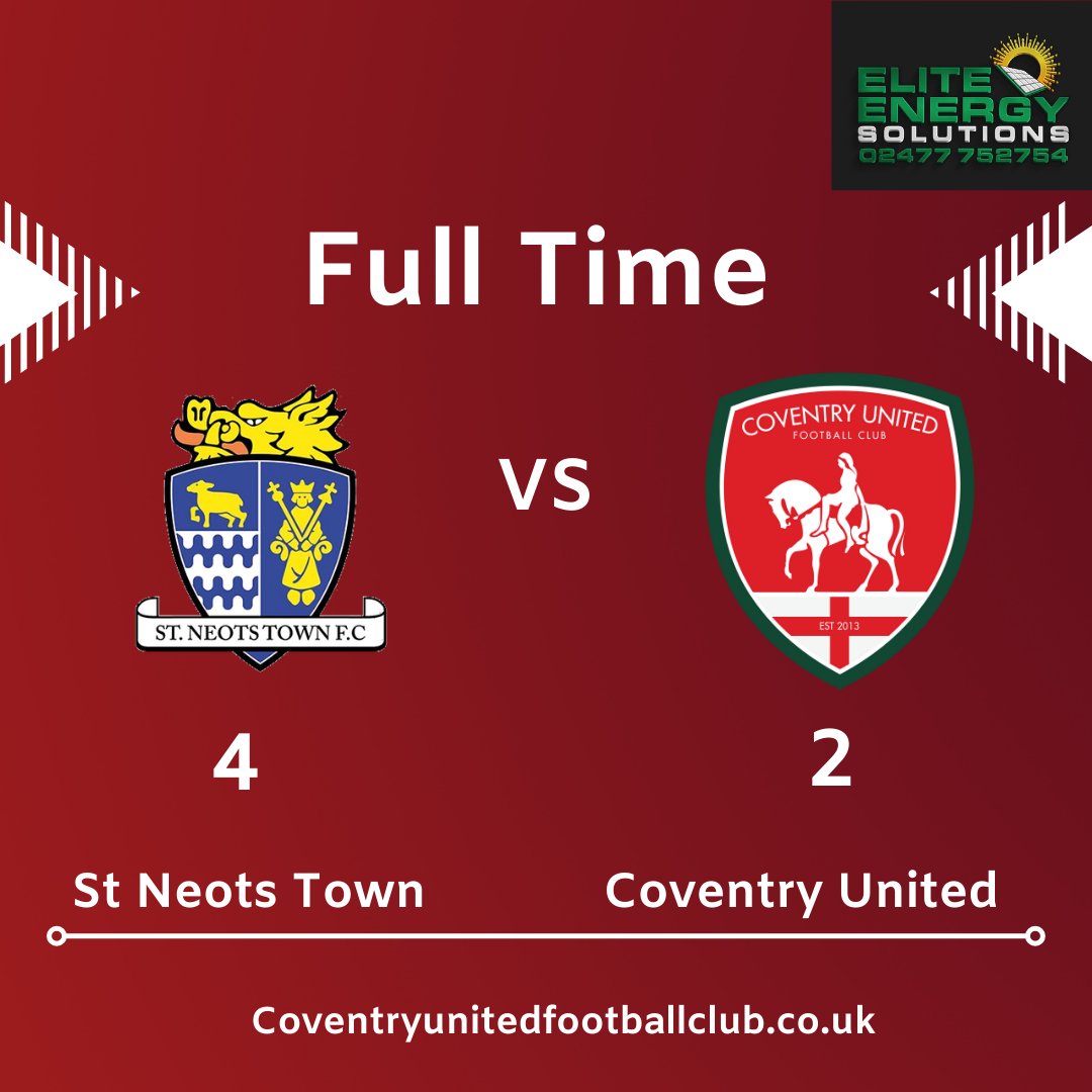 Full time and St Neots Town take all 3 points