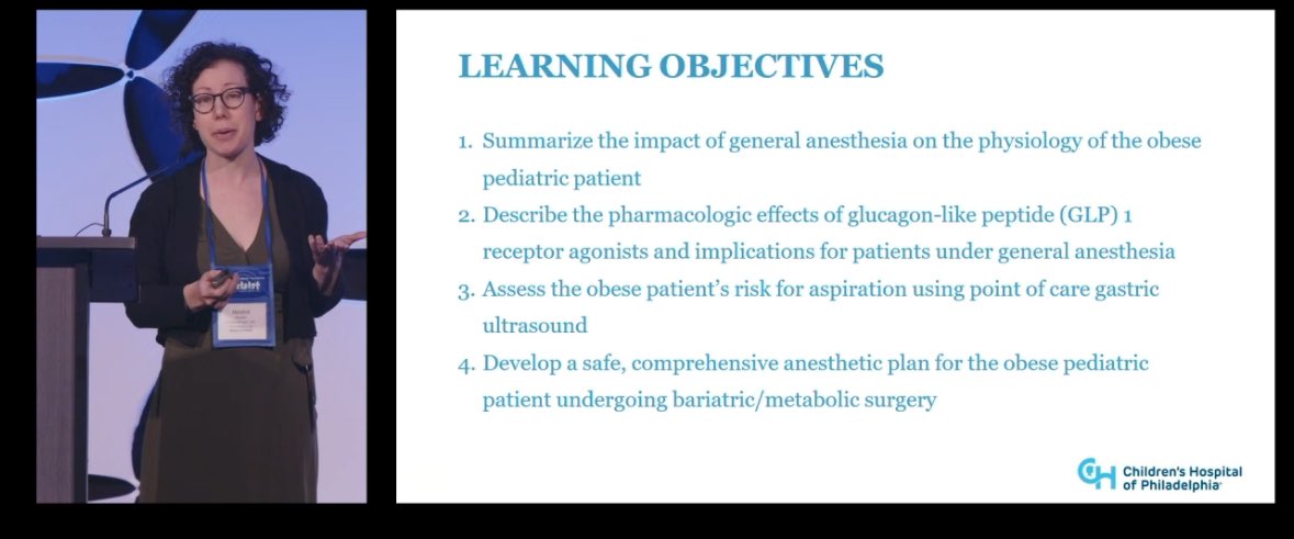 Dr. @JessicaBergerMD @jhpedsresidency @ACCMResidency @JHPedsAnes alum & @CHOP_GenAnesth faculty giving an exceptional talk at #PedsAnes24 on an often under appreciated challenge in #PedsAnes. #WomenWhoLead