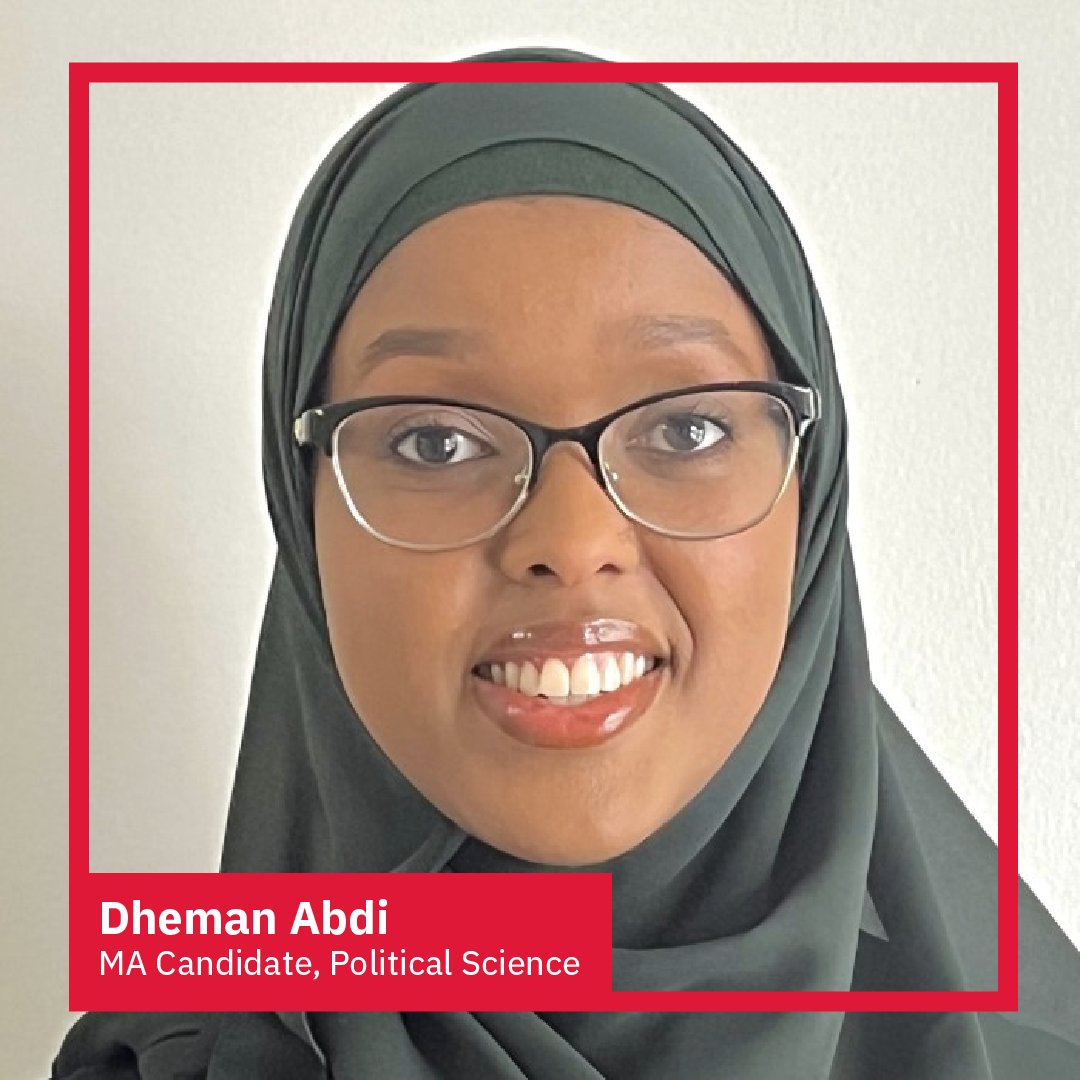 Our master’s candidate, Dheman Abdi, in @YorkULAPS, is the latest recipient of a memorial scholarship dedicated to late #YorkU Professor Anthony Richmond. Read more | bit.ly/3PRfDcN #GradStudiesYU #YUResearch #YUPositiveChange