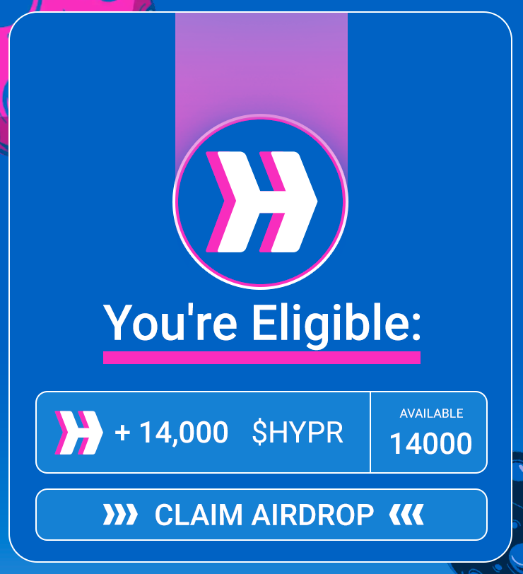 $HYPR airdrop is around the corner! It's gonna be the CHEAPEST massive airdrop. Time: 5 min Potential: $5000+ Dive into my step-by-step video guide🧵👇