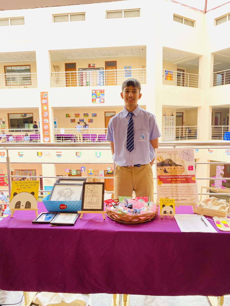 MathewBhavna's tweet photo. Proud of you , @mathew_ronit 
Your creativity shines bright as you dedicate it to a noble cause. Your passion and focus on ‘Service as Action’ are truly inspiring. Keep making a positive impact! 💫
@pathwaysworldschool 
 #ServiceAsAction #CreativityForGood  #festivalofhope https://t.co/MzfzC1GS8g