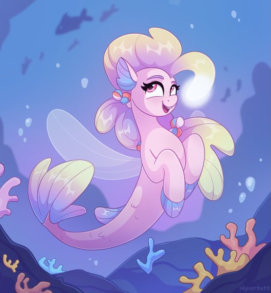 This seapony from G5 is so pretty🥺 #mlp #mylittlepony