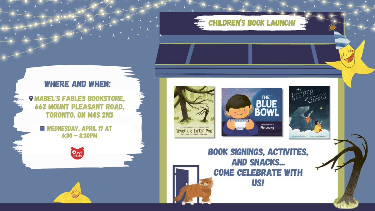 Head over to @mabelsfablesbookstore this coming Wednesday for a chance to meet FOUR of our lovely creators! @Lorettagarbutt, Flo Leung, @mypbjam, and @doroleung will be in attendance with lots of fun activities for all, so come celebrate! #BookLaunch